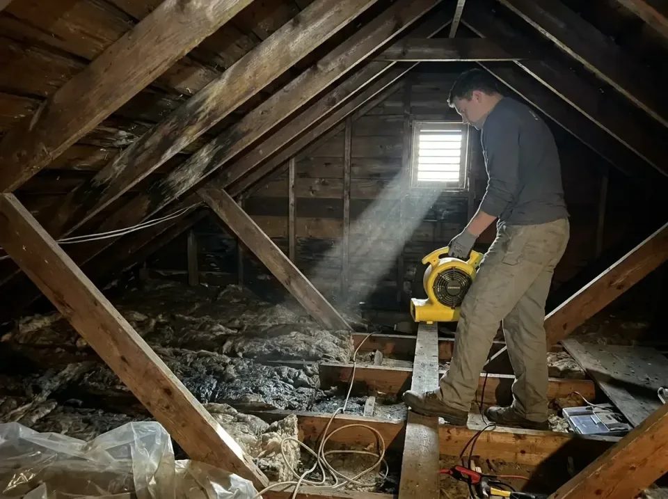attic-water-damage-drying-proc-007 — frequently asked questions, Emergency Water Extraction & 24/7 Flood Response in Topanga…